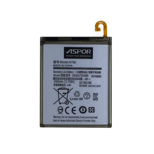 Акумулятор Aspor EB-BA750ABU для Samsung A750/A7 2018