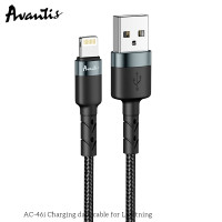 Кабель Avantis AC-46i USB – Lightning- чорний