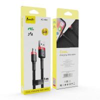 Кабель Avantis AC-48m Cool USB – Micro- черно-красный