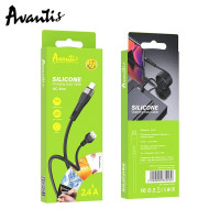 Кабель Avantis AC-81m Silicone USB – Micro- чорний