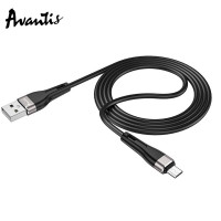 Кабель Avantis AC-81m Silicone USB – Micro- чорний