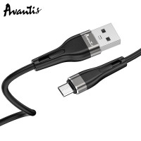 Кабель Avantis AC-81m Silicone USB – Micro- чорний