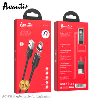 Кабель Avantis AC-95i MagJet USB – Lightning- чорний