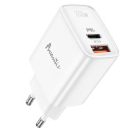 Мережевий зарядний пристрій Avantis A870 SuperSi 33W Quick Charger QC 3.0 + PD- білий