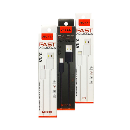 Кабель Aspor A103 Eco USB – Micro 2.1A/1.2м- чорний