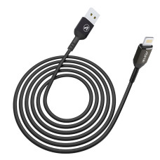 Кабель Aspor A122 USB – Lightning 2.1A/1.2м- чорний