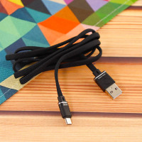 Кабель Aspor A135 Nylon USB – Micro 2.4A/1.2м- чорний