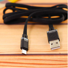 Кабель Aspor A135 Nylon USB – Micro 2.4A/1.2м- черный