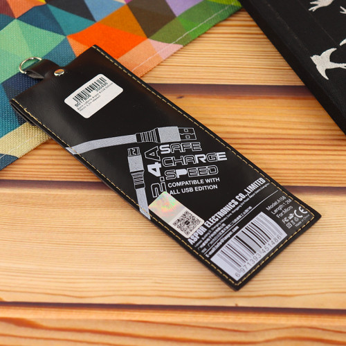 Кабель Aspor A158 Silicone USB – Micro 2.4 A 1.2м- графітовий