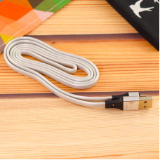 Кабель Aspor A158 Silicone USB – Micro 2.4A/1.2м- серебро