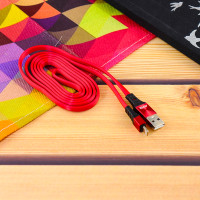 Кабель Aspor A159 Silicone USB – Lightning 2.4A/1.2м- червоний