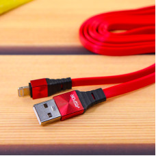 Кабель Aspor A159 Silicone USB – Lightning 2.4A/1.2м- червоний
