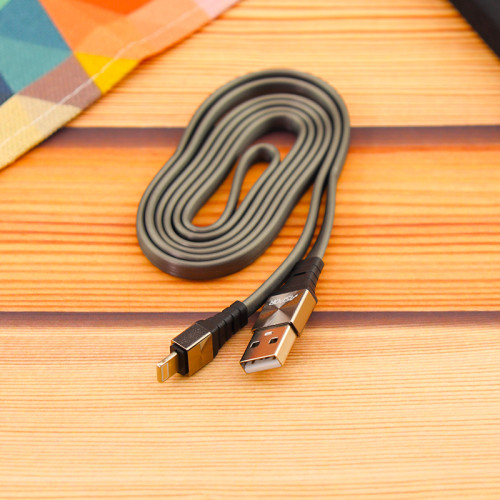Кабель Aspor A159 Silicone USB – Lightning 2.4A/1.2м- графітовий