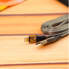 Кабель Aspor A159 Silicone USB – Lightning 2.4A/1.2м- графітовий