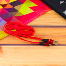 Кабель Aspor A160 Silicone USB – Type-C 2.4A/1.2м- красный