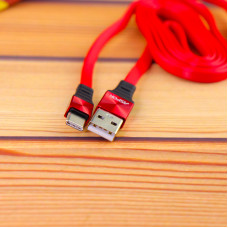 Кабель Aspor A160 Silicone USB – Type-C 2.4A/1.2м- красный