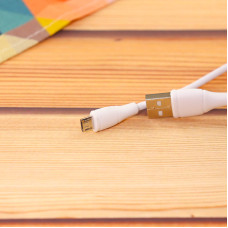 Кабель Aspor AC-01 Plus USB – Micro 2.1A/2м- белый