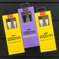 Кабель Aspor AC-01 Plus USB – Micro 2.1A/2м- білий