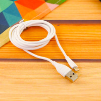Кабель Aspor AC-02 Plus USB – Lightning 2.1A/2м- білий