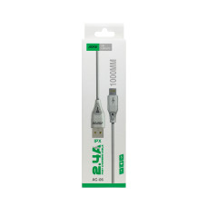 Кабель Aspor AC-06 USB – Lightning 2.4A/1м- білий