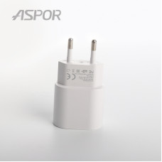 Мережевий зарядний пристрій Aspor A818 Plus 2.4A iQ + USB кабель Type-C- білий