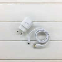 Сетевое зарядное устройство Aspor A818 Plus 2.4A iQ + USB кабель Micro- белый 