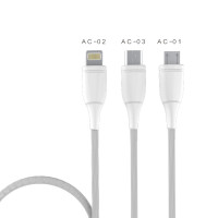 Сетевое зарядное устройство Aspor A833 3 USB/3.4A + USB кабель Lightning- белый 
