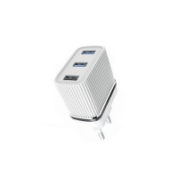 Сетевое зарядное устройство Aspor A833 3 USB/3.4A + USB кабель Lightning- белый 