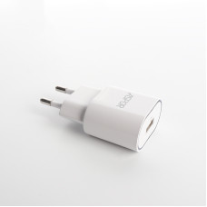 Мережевий зарядний пристрій Aspor A818 Plus 2.4A iQ + USB кабель Lightning- білий