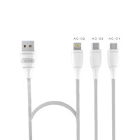Автомобільний зарядний пристрій Aspor A902C (2USB/2.4A) + USB кабель Micro- білий