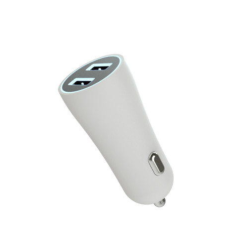 Автомобільний зарядний пристрій Aspor A902C (2USB/2.4A) + USB кабель Micro- білий