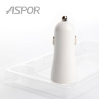 Автомобільний зарядний пристрій Aspor A902C (2USB/2.4A) + USB кабель Micro- білий