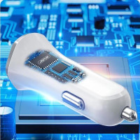 Автомобільний зарядний пристрій Aspor A906 PD (USB-C/3.0A)- білий