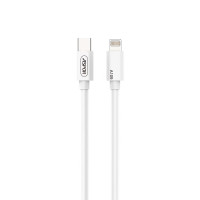 Автомобільний зарядний пристрій Aspor A906 PD (USB-C/3.0A) + кабель Type-C to Lightning- білий
