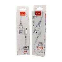 Кабель Aspor A100 USB – Micro Fast Charge 3A/1м- білий