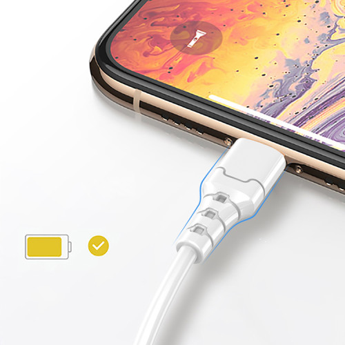 Кабель Aspor A101 USB – Lightning Fast Charge 3A/1м- білий