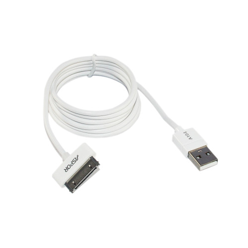 Кабель Aspor A104 USB – iPhone 4 2.1A/1.2м- білий Кабель Aspor A104 USB – iPhone 4 2.1A/1.2м- білий