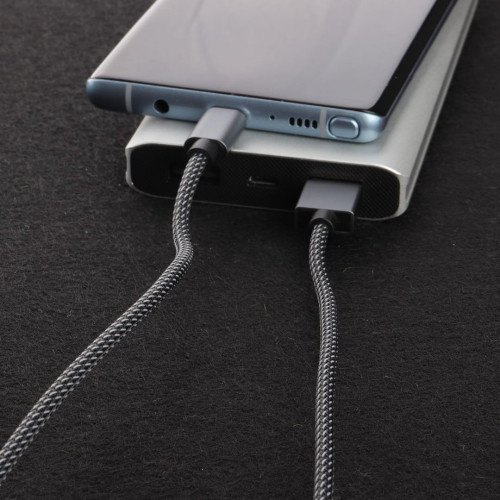 Кабель Aspor A131 Nylon USB – Micro 2.4A/1.2м- чорний