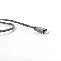 Кабель Aspor A132 Nylon USB – Lightning 2.4A/1.2м- черный