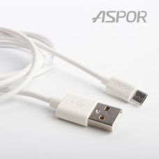 Кабель Aspor A171 USB – Micro 2.1A/1.2м- белый