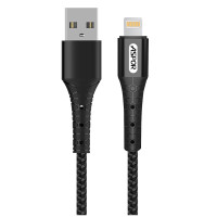 Кабель Aspor A192 USB – Lightning 2.4A/1м- черный