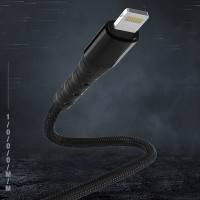 Кабель Aspor A192 USB – Lightning 2.4A/1м- черный