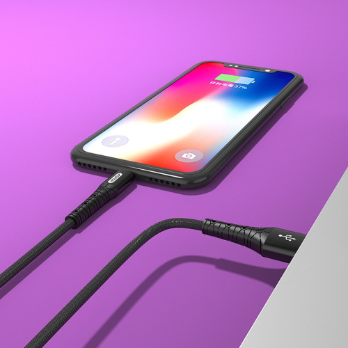 Кабель Aspor A192 USB – Lightning 2.4A/1м- чорний