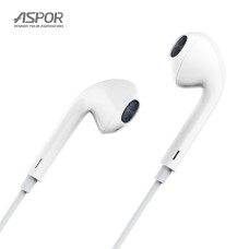 Наушники с микрофоном Aspor A215 (Type-C)- белый