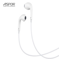 Наушники с микрофоном Aspor A215 (Type-C)- белый