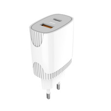 Мережевий зарядний пристрій Aspor A816 PD 20W + QC Fast Charger- білий