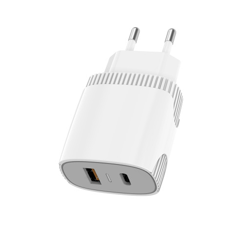 Мережевий зарядний пристрій Aspor A816 PD 20W + QC Fast Charger- білий