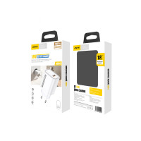 Мережевий зарядний пристрій Aspor A803 18W QC 3.0 + USB кабель Micro- білий