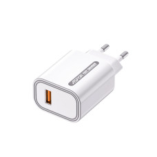 Мережевий зарядний пристрій Aspor A803 18W QC 3.0 + USB кабель Micro- білий
