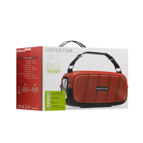 Bluetooth колонка Hopestar A20- червоний